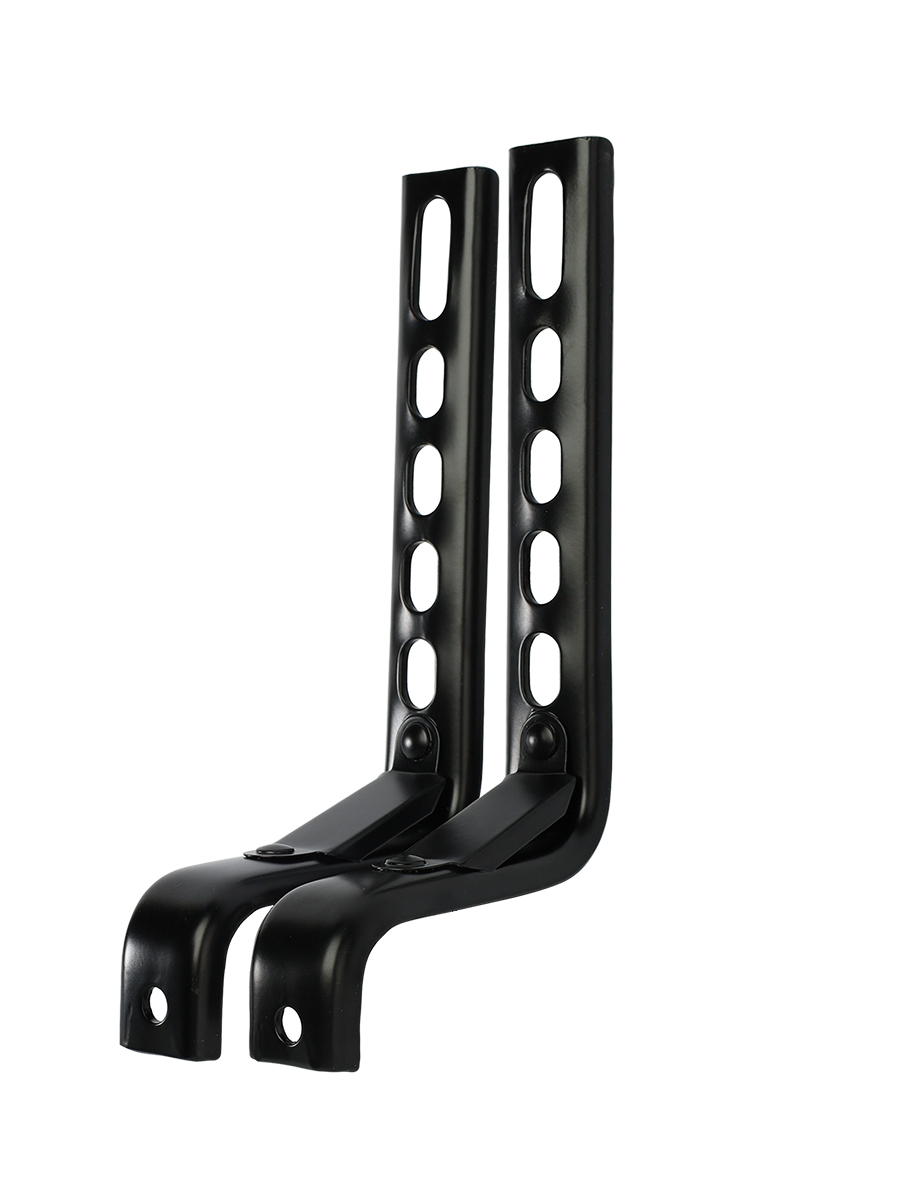 Комплект усиленных опорных колес с кронштейнами универсальный 12"-20" пластиковые колеса Черный 2шт/ HF-036-B / уп 25