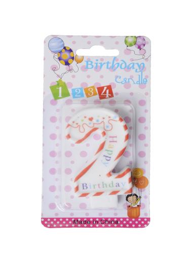 Свеча Цифра 2 / 20W /уп 12/288/