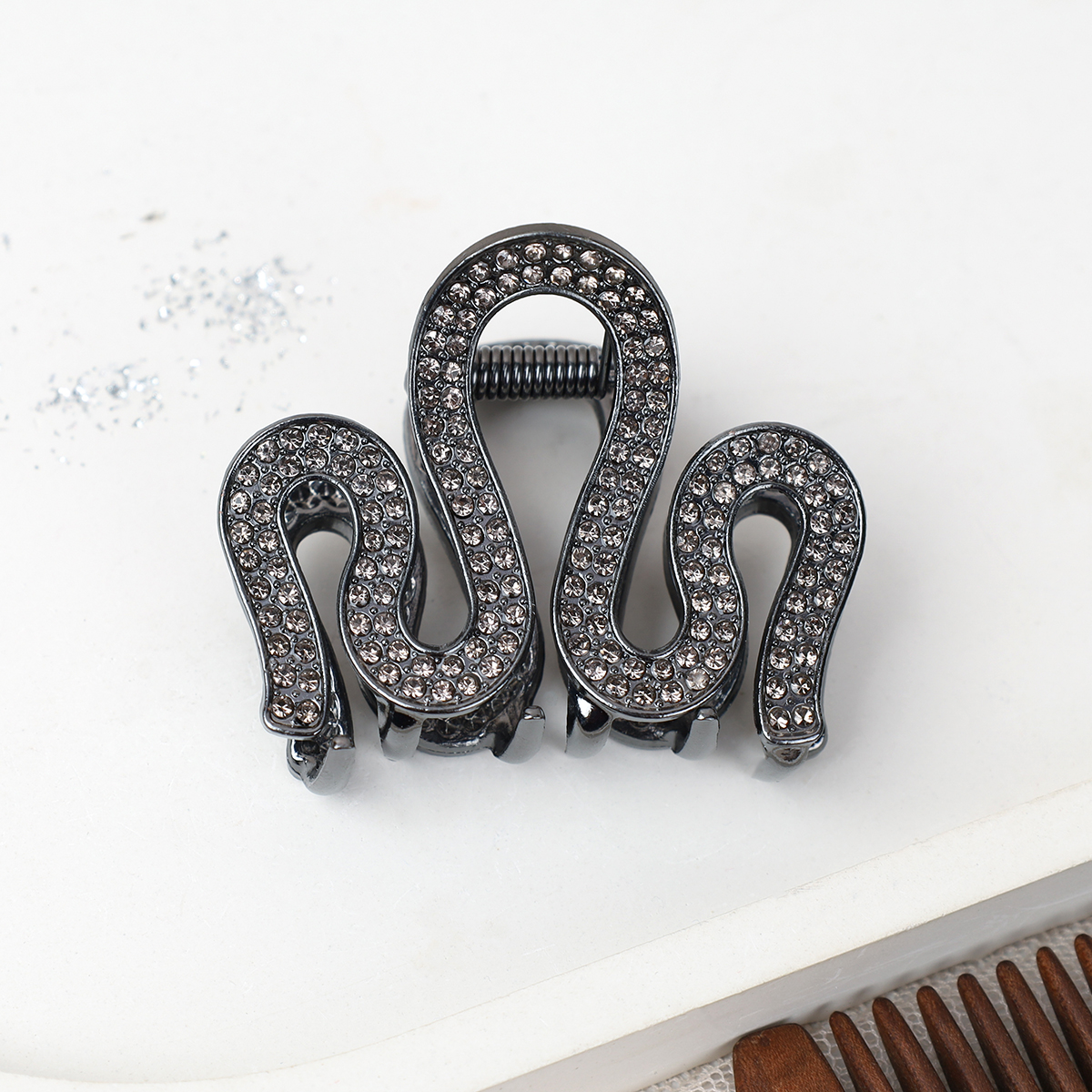 Заколка-краб для волос / XY2415-30 /уп 20/металл