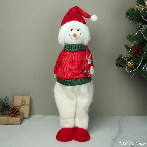 Новогоднее украшение Снеговик 45 см / AW-104 /уп 48/