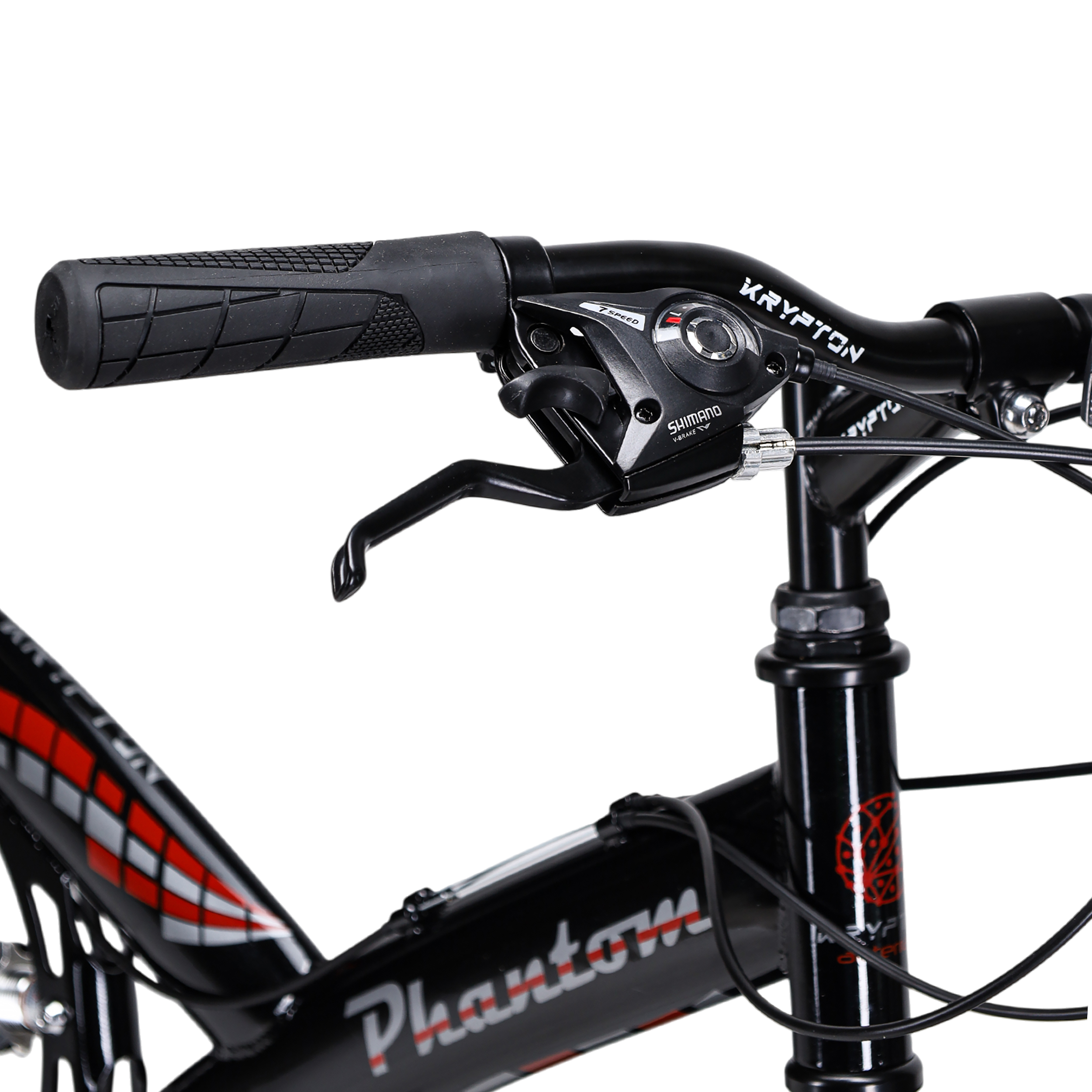 Велосипед 26" рама 18" 21sp KRYPTON PHANTOM чёрный dark fire red