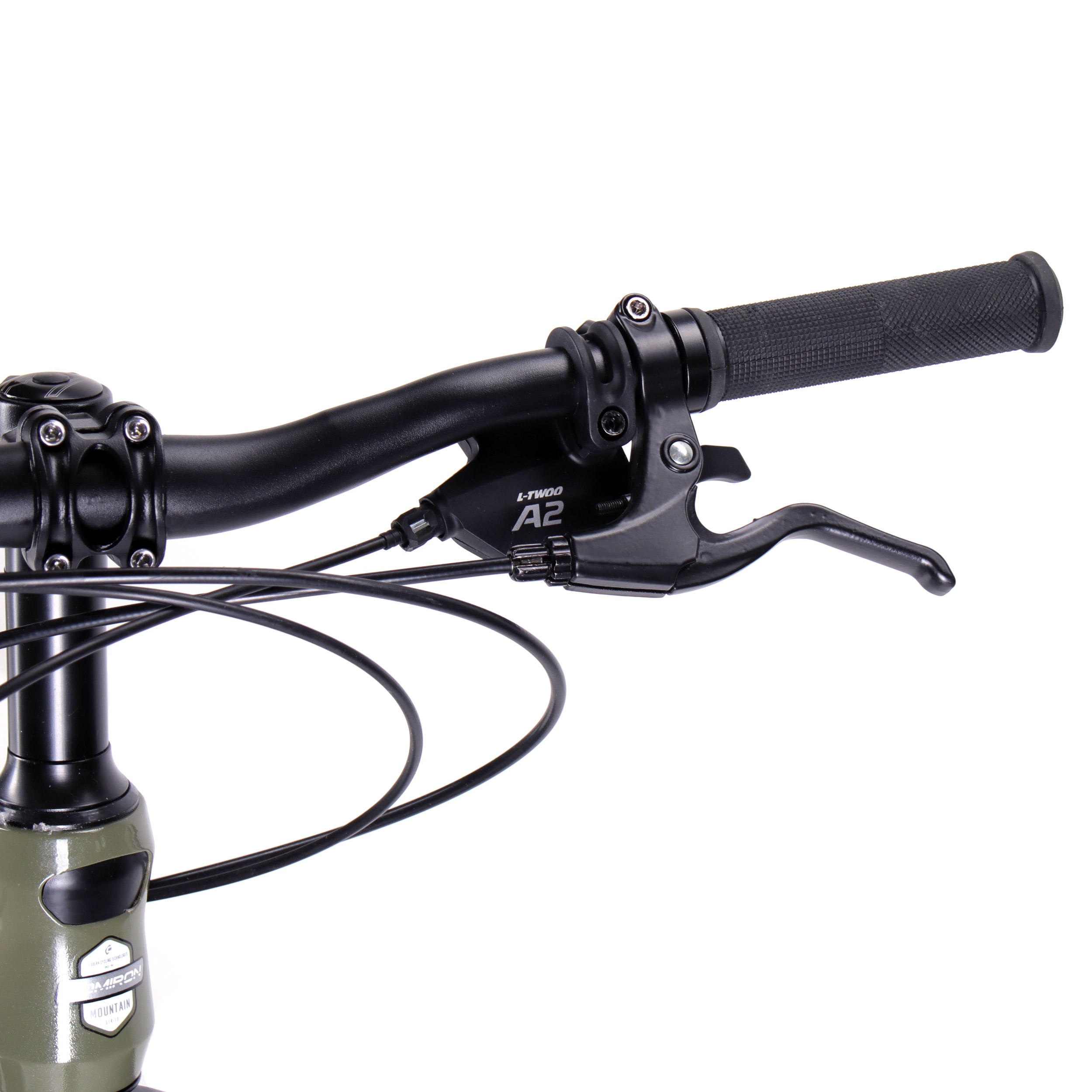 Велосипед 20" R20K COMIRON RAPID хаки матовый серебристо-чёрный глянцевый