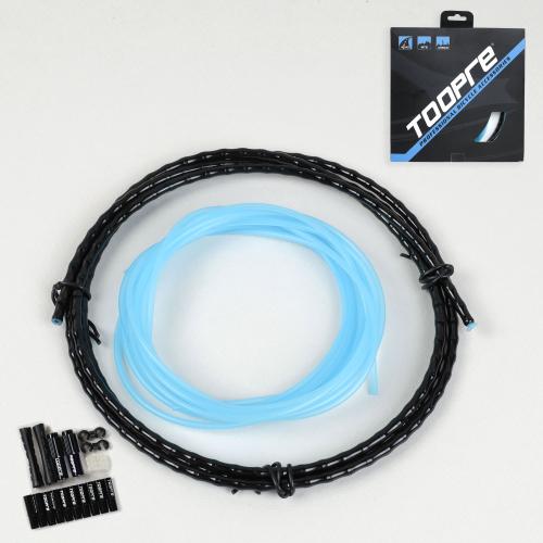 Комплект рубашка и направляющие велосипеда с технологией Fish Bons повышенной прочности. Рубашка/2 направляющие/наконечники/зажимы. TOOPRE.Черный