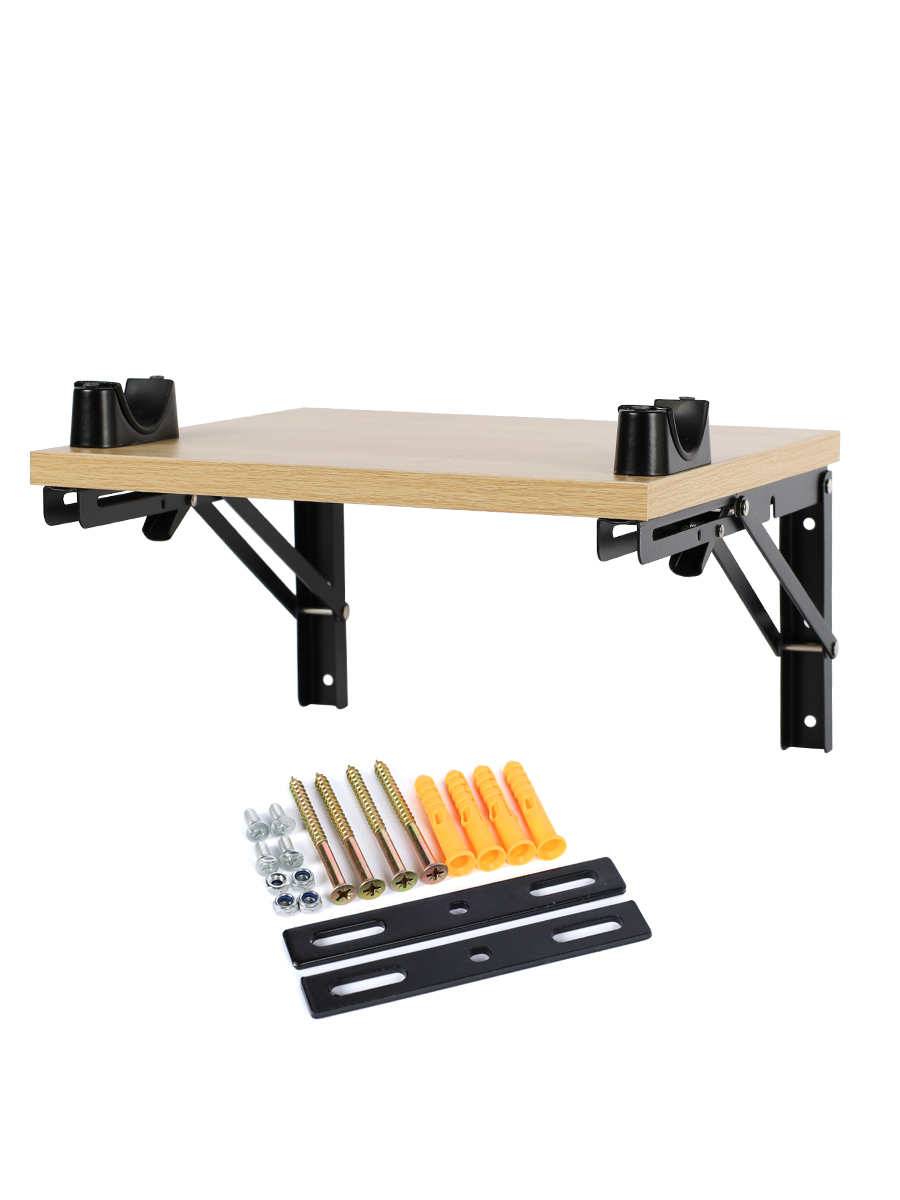 Держатель велосипеда для хранения настенный с подставкой  /уп10