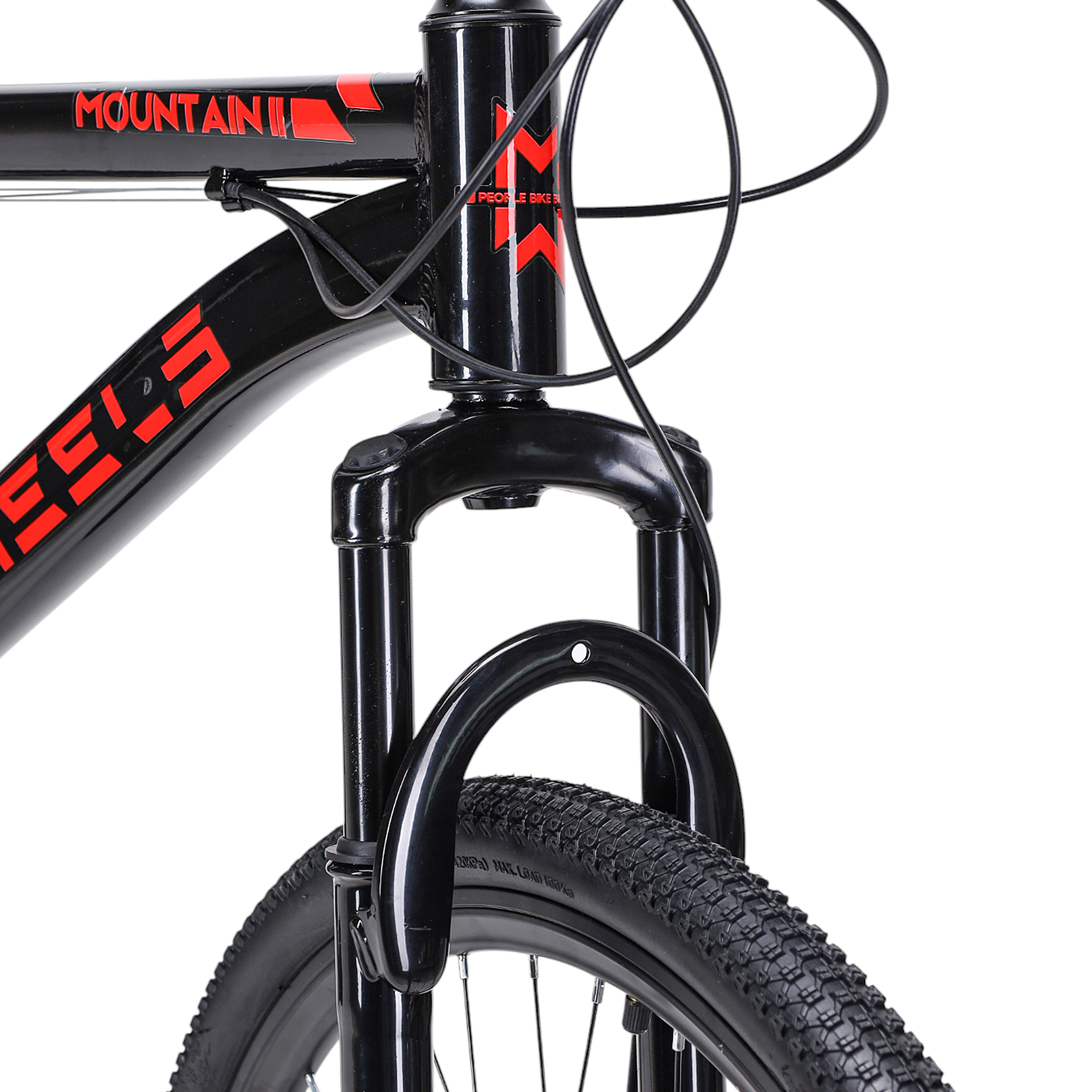 Велосипед 26" рама 17" 21sp MEGAWHEELS MOUNTAIN II чёрный-красный