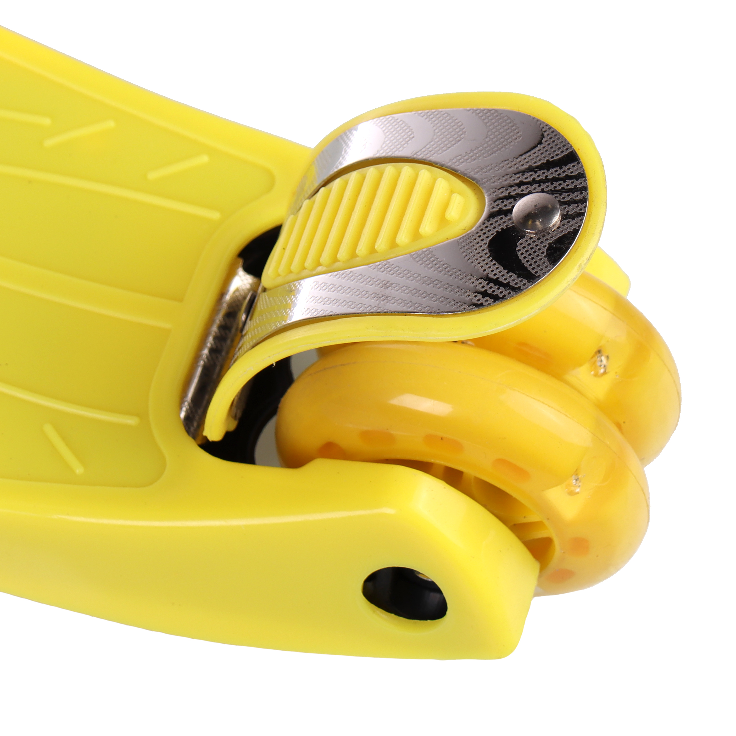 Самокат трехколесный от 3-х лет Yeenot Kids GT4108, до 50кг, вес 2.3кг, свет. колёса PU 116мм ABEC7, жёлтый, БК/уп10/ АКЦИЯ!