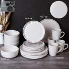 Тарелка 270 мм Капелька росы белая / WS24-0015W ШТУЧНО 