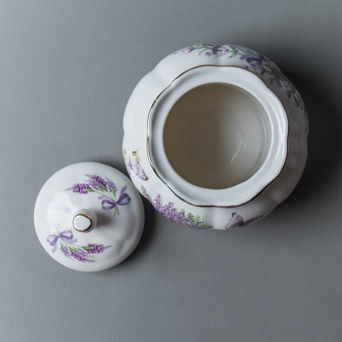 Сахарница 340 мл / FY22003 АКЦИЯ /уп 36/ Лаванда