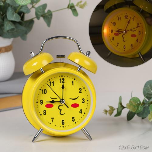 Будильник Смайлик 16 см / 668-4 /уп 60/ 737945