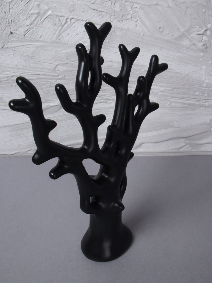 Статуэтка Коралл 30 см черный / JIN-08 /уп 20/