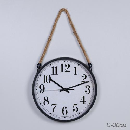 Часы настенные 30 см на веревке / 8403A /уп 20/