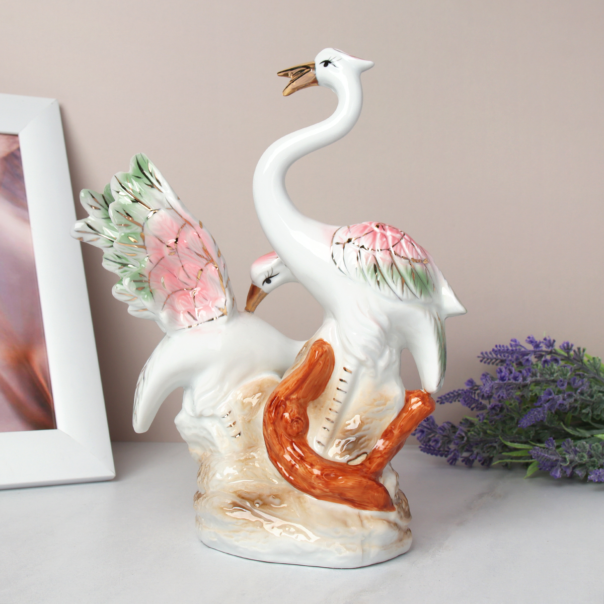 Статуэтка Аист  22 см / W20-11 /уп 24/