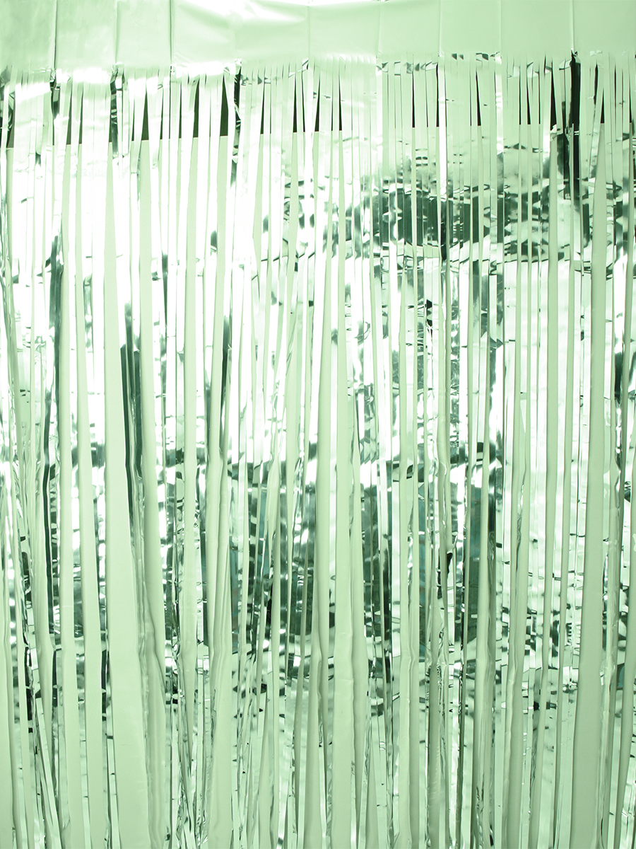 Дождь занавес 100x200 см светло зеленый / NGA-20 /уп 10/300/для фотозоны на клейкой ленте