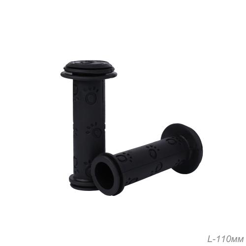 Грипсы детские 110мм, 2шт, черные. Материал: TPE / Chi110TPE-Bl /уп 10/200/