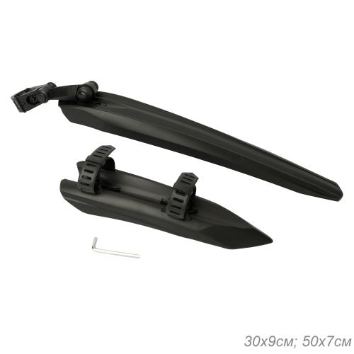 Крылья для велосипеда для колёс на 26-29". COMIRON Touring Shield. комплект 2 шт. Цвет: Черный. /уп 40/