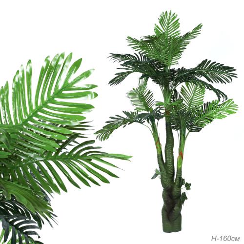 Дерево искусственное Пальма 160 см / 3724# /уп 12/27 листьев