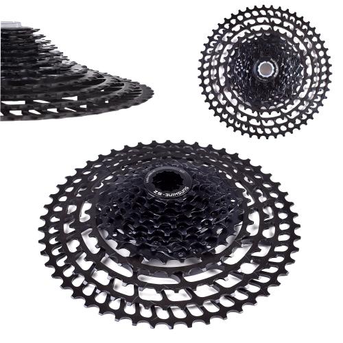 Кассета SUNSHINE MTB ультралегкая. 12 скоростей. 11-50T. HR12-50SL. чёрный цвет, 32-50T CNC алюминий 365 г /уп 10/