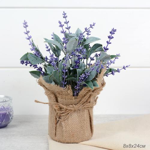 Цветочная композиция Лаванда 8x24 см / W344 /уп 12/96/