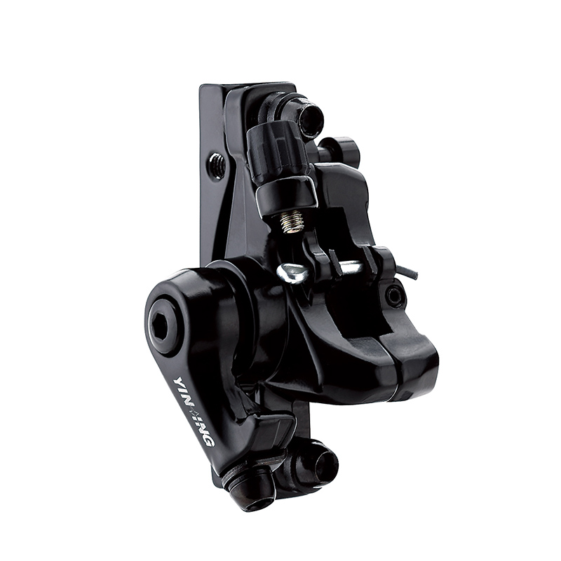 Тормозной набор дисковый механический передний+задний COMIRON YX-DB09 ротор YRT-05-A 160мм чёрный возвратная пружина квадратные колодки (P04) /уп 25/