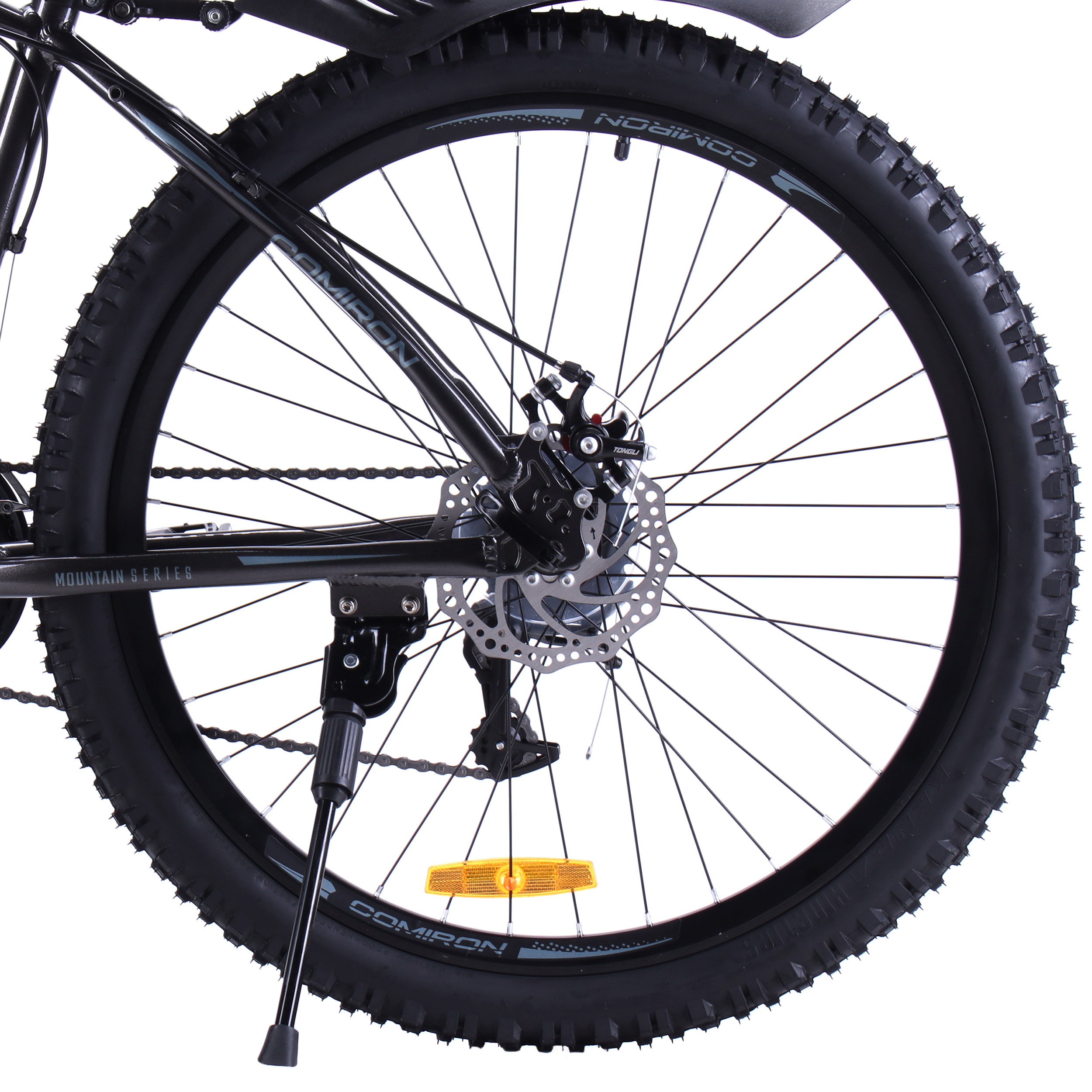 Велосипед 26" рама 17" 24sp GT2624 C COMIRON JACK угольный серебристый пайн металлик