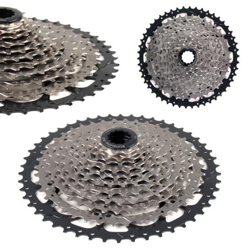 MTB, Кассета SUNSHINE, 11 скоростей, 11-50Т, материал: сталь, 2 ALU паука, вес 565гр, /MTB-CS-HR11-50L/уп20/