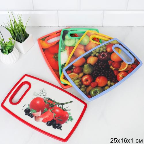 Доска разделочная 25x16х1 см / GB-2-1 /уп 48/ 200 гр