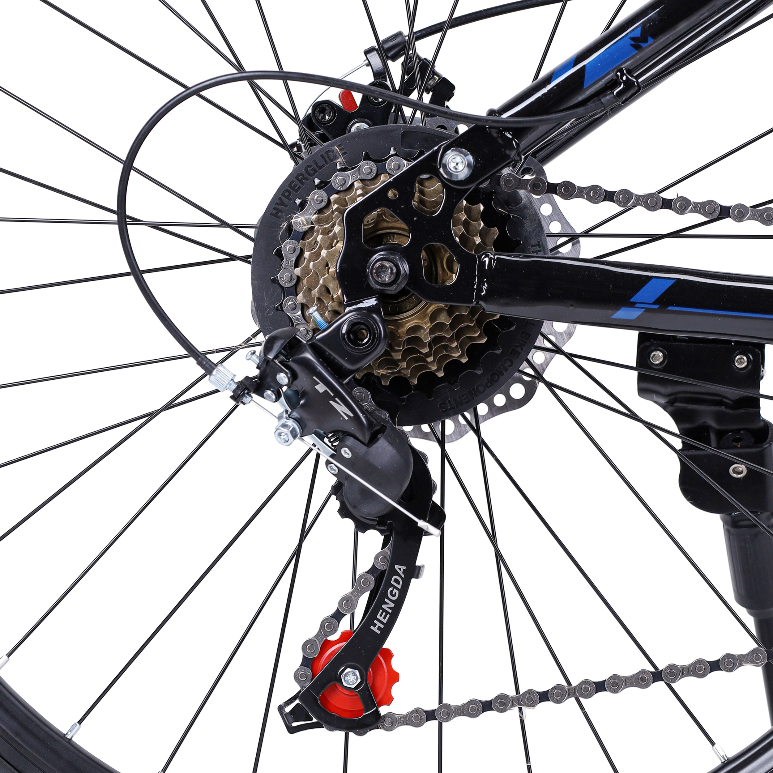 Велосипед 26" рама 17" 21sp  MEGAWHEELS DH чёрный-синий