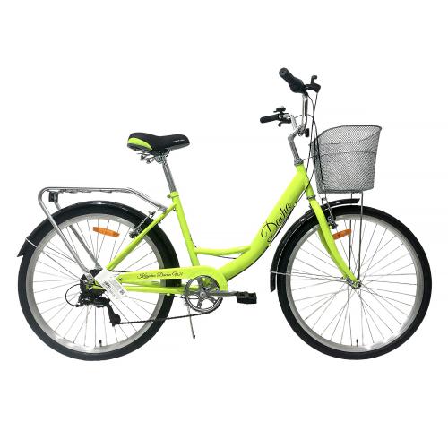 Велосипед городской 28" рама 19" 7sp KRYPTON DACHA W зелёный лайм ЦВК