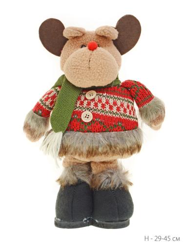 Новогоднее украшение Олень на телескопических ножках 30/45 см / NY202107 /уп 50/