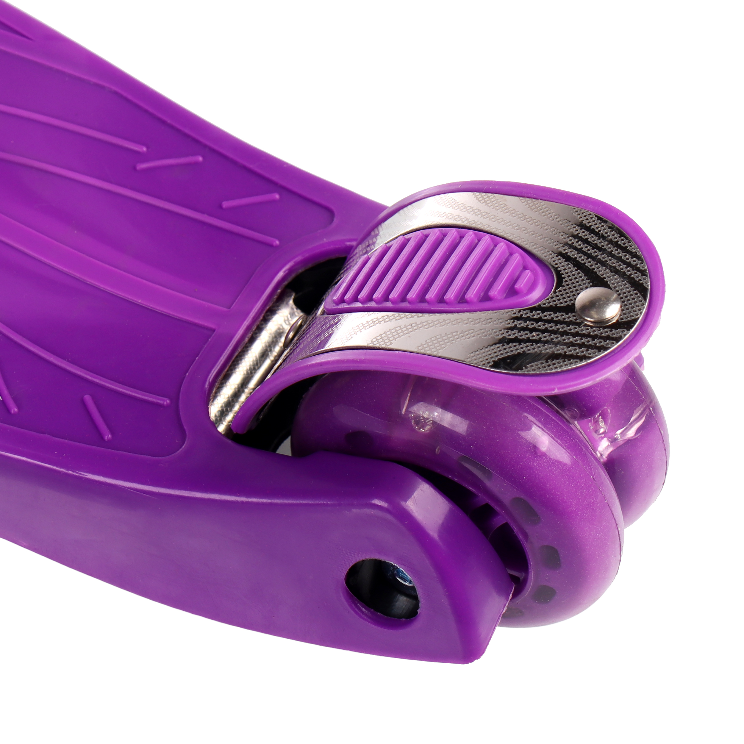 Самокат трехколесный от 3-х лет Yeenot Kids GT4108, до 50кг, вес 2.3кг, свет. колёса PU 116мм ABEC7, фиолетовый, БК/уп10/ АКЦИЯ!