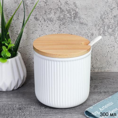 Банка для специй с ложкой 300 мл / SW-125 /уп 72/