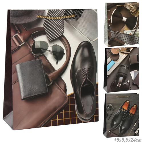 Пакет подарочный 24х18х8,5 23 февраля / 9348-1 /уп 12/720/