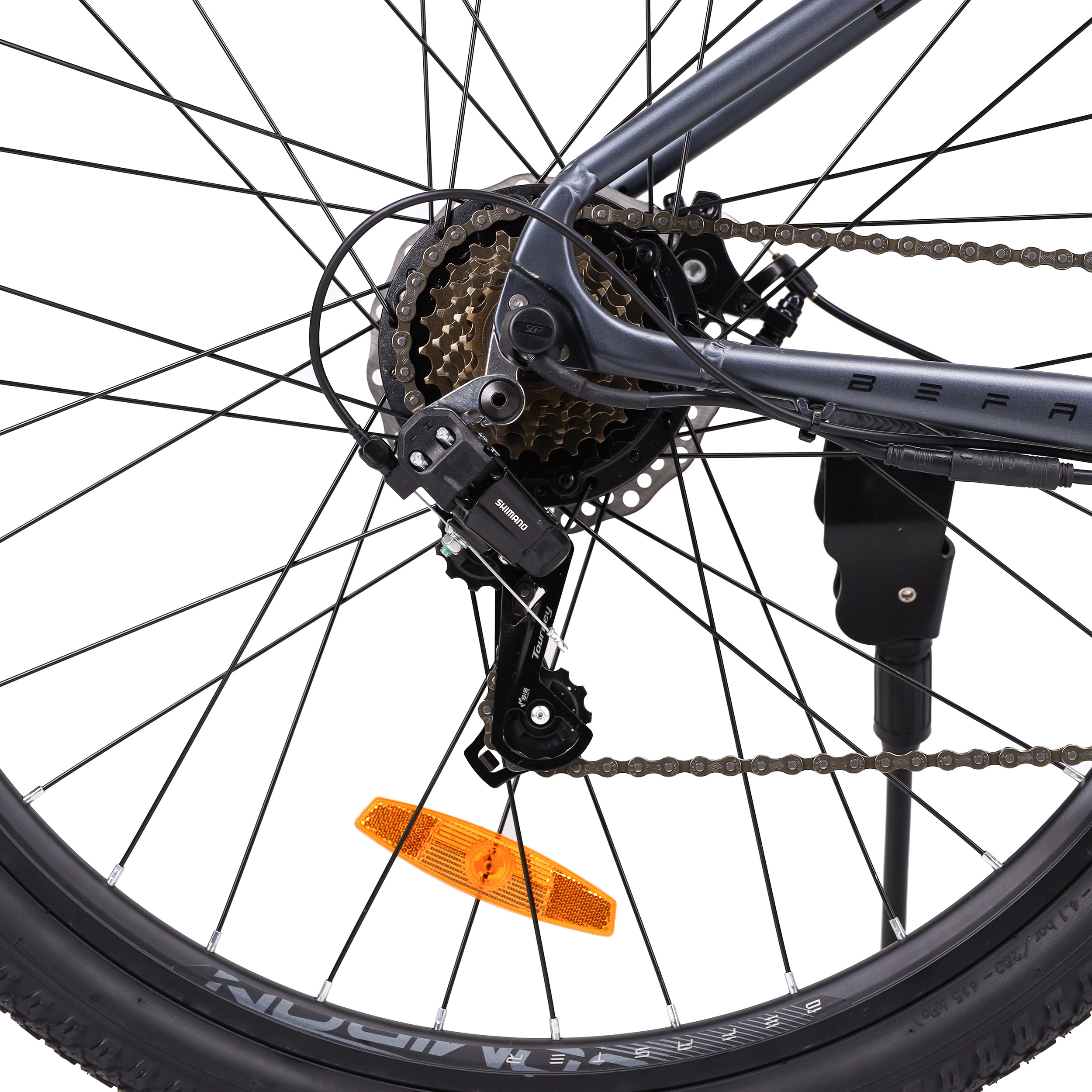 Электровелосипед 29" рама 17" COMIRON BeFASTER 7SP SHIMANO 250W 36V/10.4AH чёрный