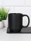 Кружка 400 мл Штабелируемая Черная / Q-244 /уп 48/  ПРОМО АКЦИЯ