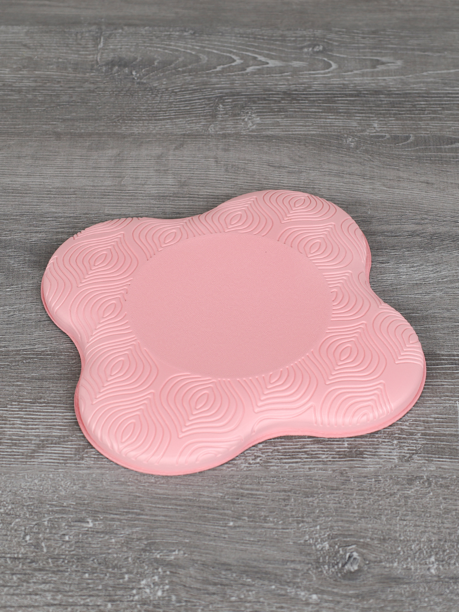 Подушка опорная для фитнеса и йоги 20х20х2/ розовый/ уп100