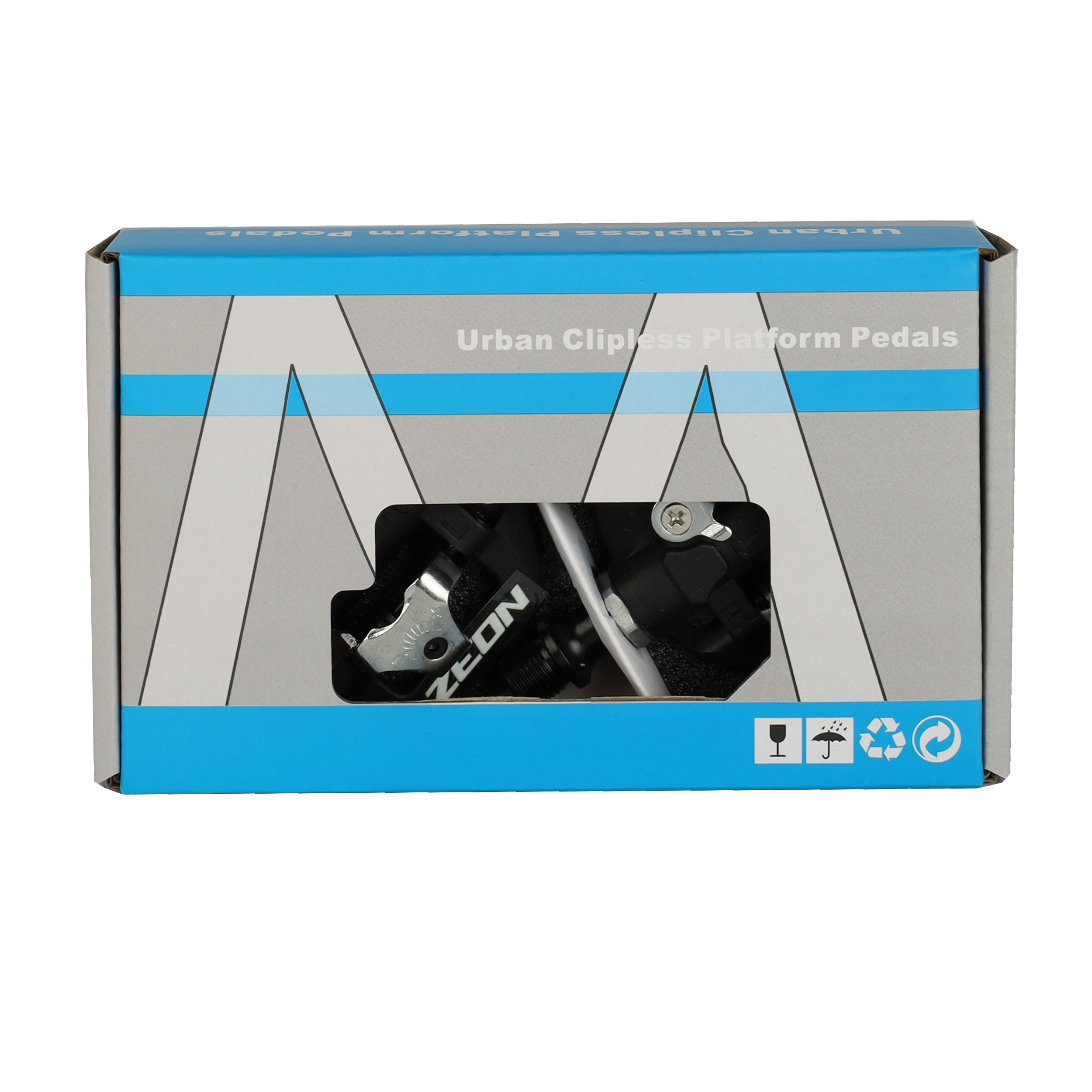 Педаль PRO ZEON TENDON, 9/16 резьба, ALU корпус, 1DU+1 пром. подшипник, 83х103мм, CR-MO ось, 1 пара, инд.уп /уп50/