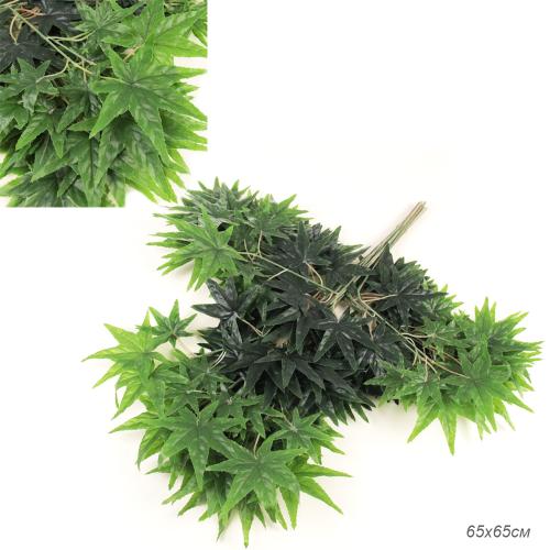 Искусственные листья 12 штук 65 см Клен / 149NA-51 /уп 50/15 листов