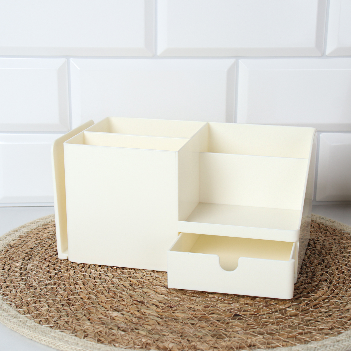 Органайзер под косметику украшения 21х12х10 см / GL-22 /уп 36/белый