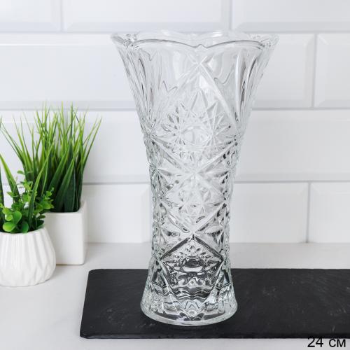 Ваза для цветов 24 см / 920TO/ ZX925016 /уп 12/*Ц Резная