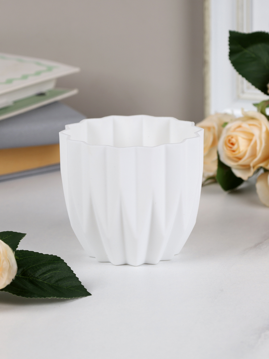 Кашпо пластик 9,5х8,3 см / S-913 /уп 396/