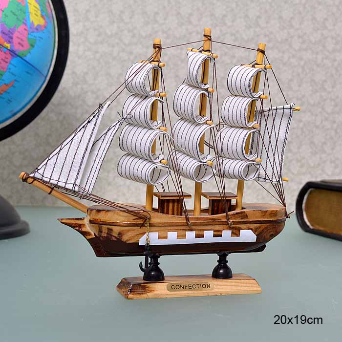 Макет парусного корабля 20х19 см / 9351 /уп 96/