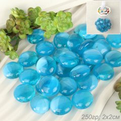 Декоративные камни 250г голубой / 7-219-B /уп 100/