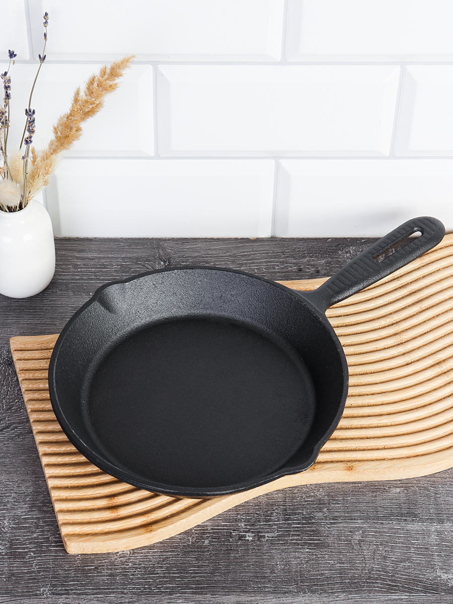 Сковорода чугунная с ручкой 20х3,2 / Y20YB /уп 20/