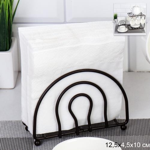 Салфетница 12,5x4.5x10 см Лофт / R-181 / уп 200 /темно-коричневый/ ПРОМО АКЦИЯ