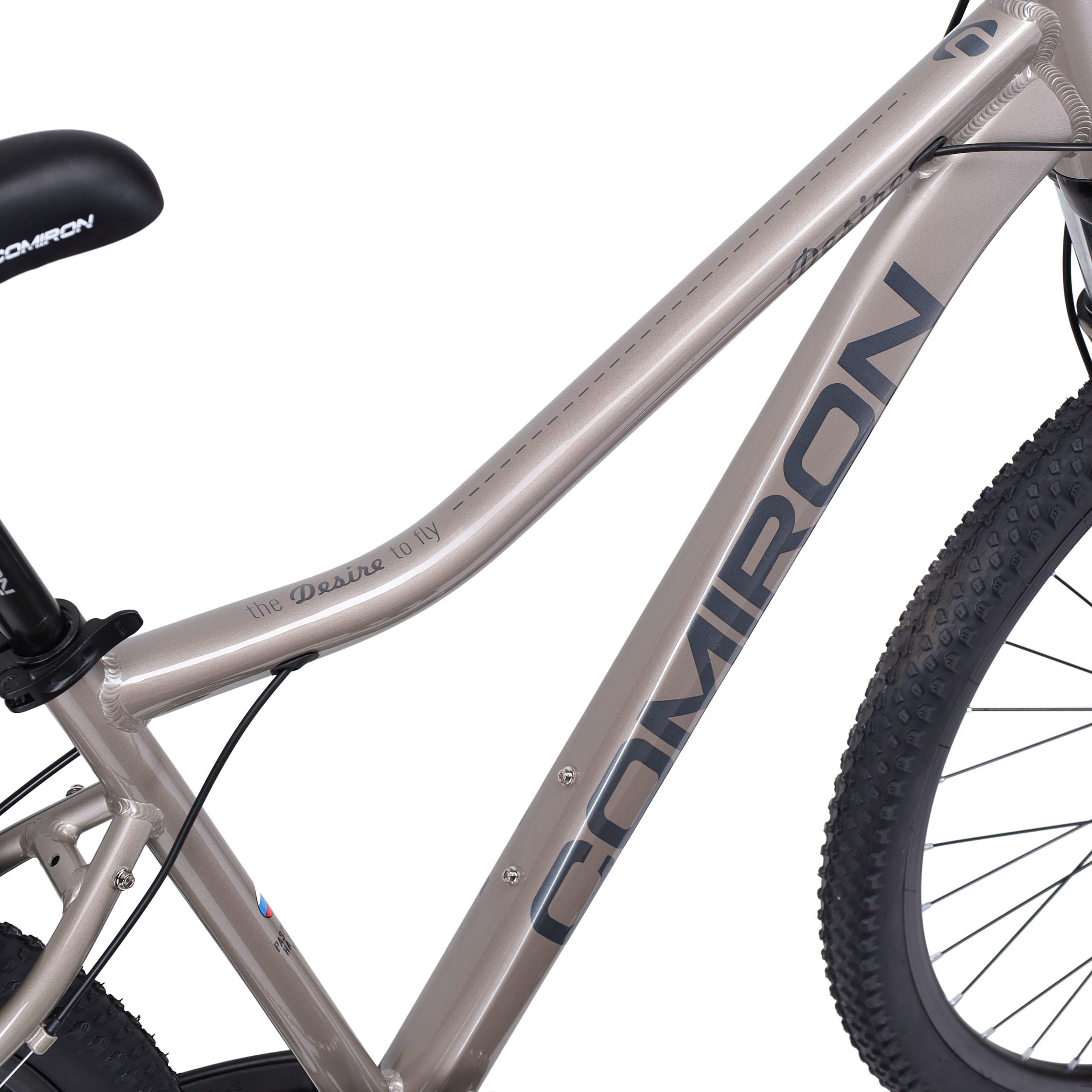 Велосипед 27,5" рама 17" 1x10sp COMIRON DESIRE серый тёплый