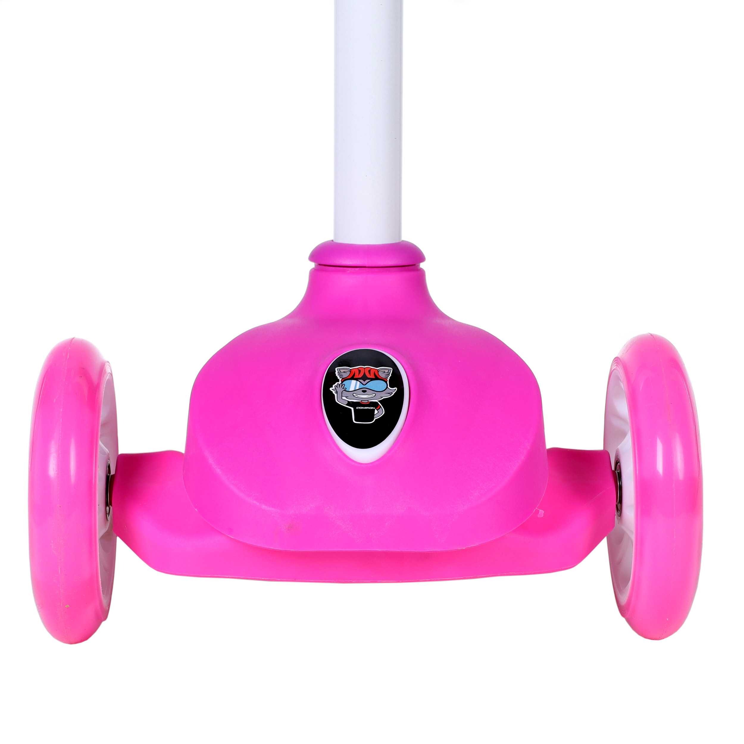 Самокат трехколесный облегчённый для детей от 2-х лет Yeenot GT2018-5, нагрузка до 30кг, вес 1,4кг, светящиеся колёса PU 110мм, цвет Фламинго БК/уп10