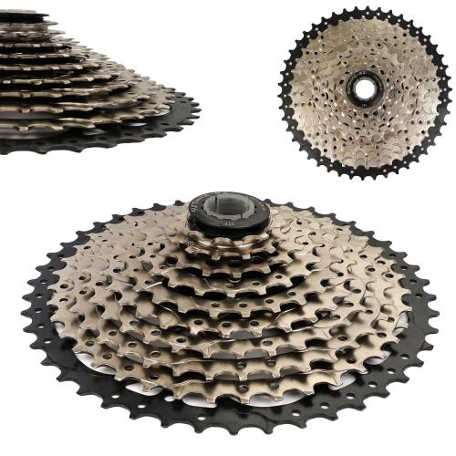 MTB, Кассета SUNSHINE, 10 скоростей, 11-46Т, материал: сталь, 2 ALU паука, вес 515гр, /MTB-CS-HR10-46L/уп24/
