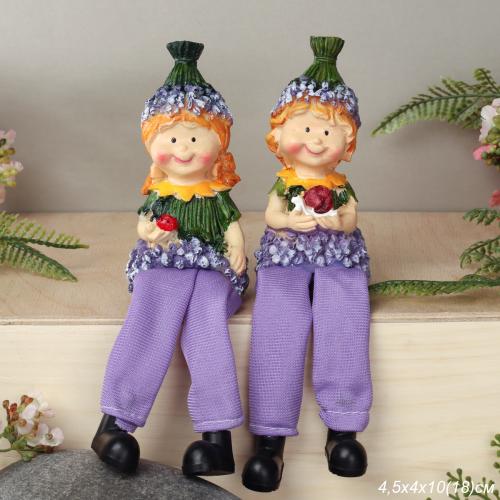 Фигурка висячие ножки Лаванда 10 см / YG761 /уп 2/288/микс