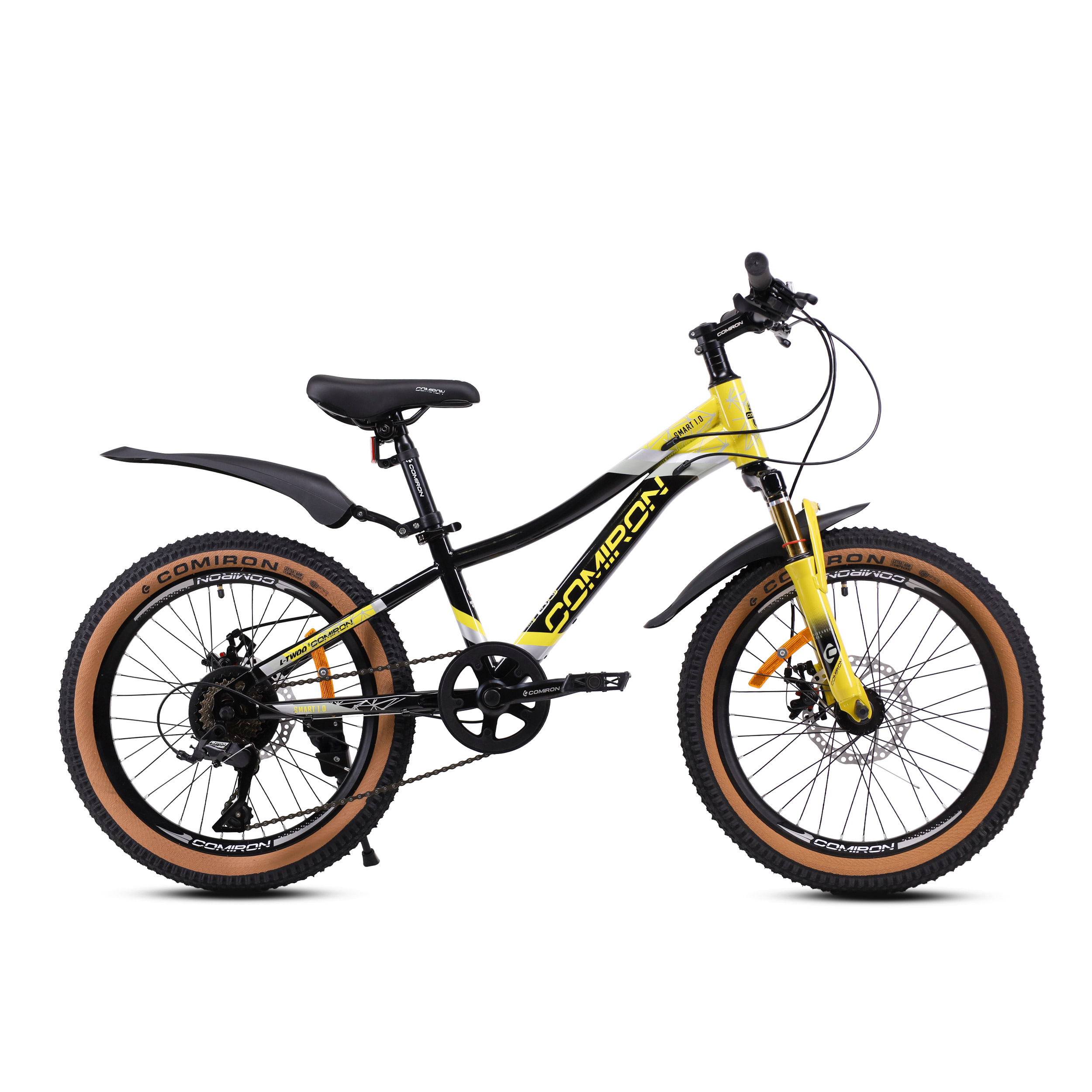 Велосипед 20" рама 10" 7sp COMIRON SMART жёлтый