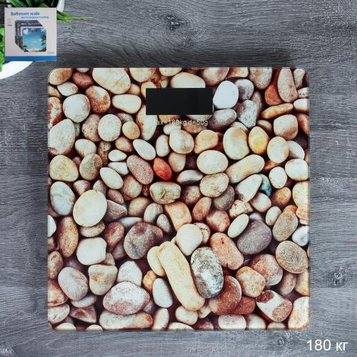 Весы напольные электронные 180 кг Галька / G-216 /уп 10/без батареек